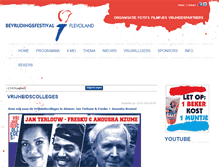 Tablet Screenshot of bevrijdingsfestivalflevoland.nl